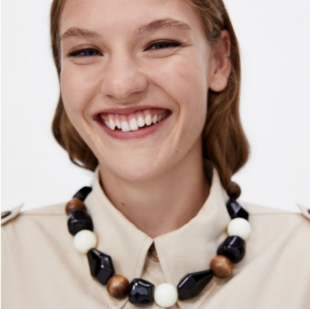 Zara Beaded Statement Necklace